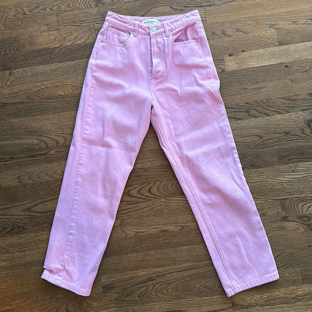 Pants Store pink denim jeans Sz sm